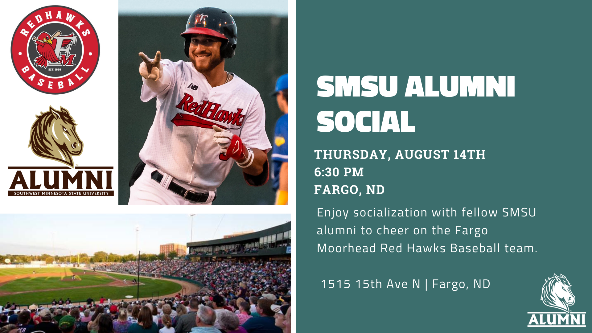 Event photo for Fargo Moorhead Red Hawks Alumni Social