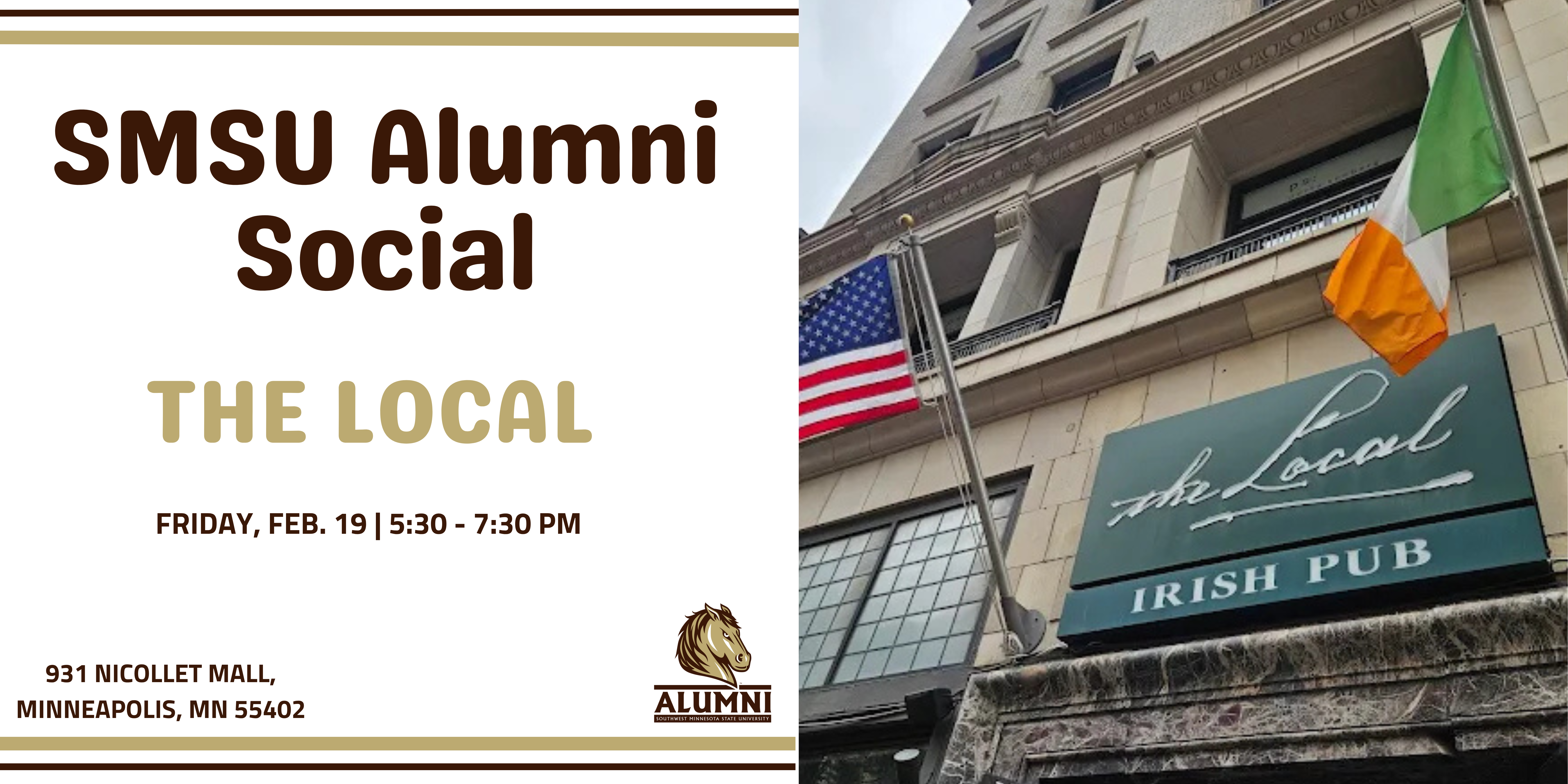 Event photo for SMSU Alumni Social -- The Local
